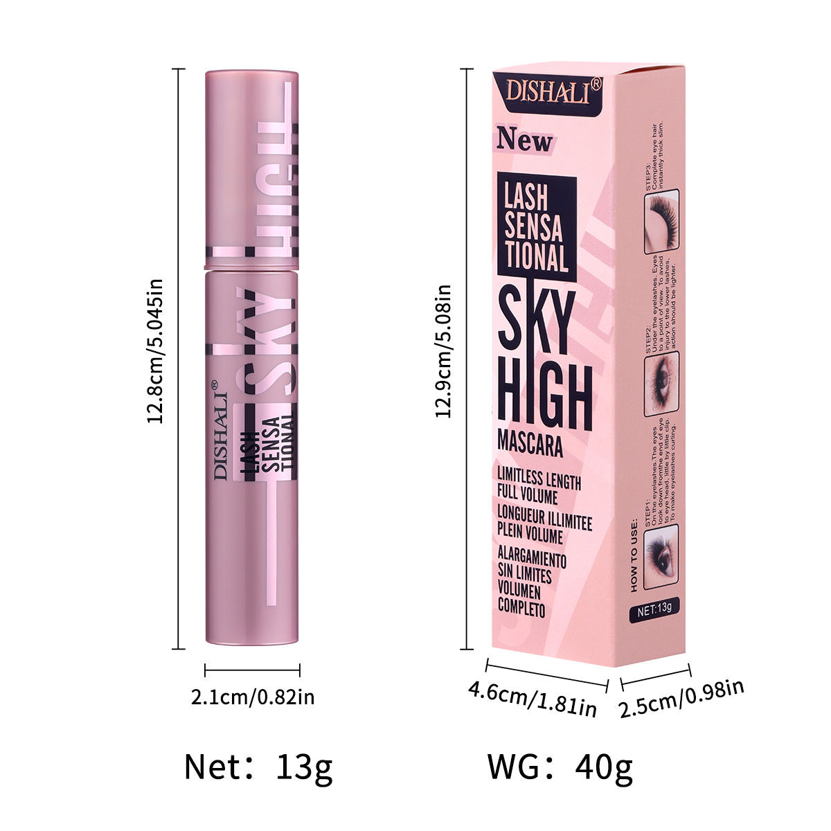 Makeup Eye Lash Mascara Black Waterproof Long Lasting Thick Curling Lengthening Volume Eyelashes Mascara